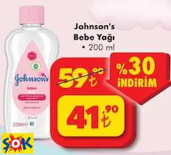 JOHNSON'S BEBE YAĞI 200 ML JOHNSON'S BEBE YAĞI 200 ML